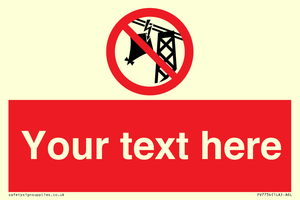 Custom prohibition do not fly kites near overhead electrical power lines